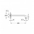 Душевой кронштейн GROHE RAINSHOWER (арт.28576000) душевой, вынос 282 мм, модерн
