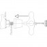 Маховик ВАРИОН (арт.6150170) для серии Ретро, 20 шлицов, пара, металические