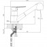 Смеситель ZOLLEN BERGEN (арт. BE72610122)д/кухни вытяжной излив,2-е шп,карт.35мм