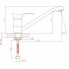 Смеситель ZOLLEN MAINZ (арт. MA73410532)д/кухни изл. 220мм, цевье 18мм,карт.35мм