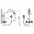 Душевая система ВАРИОН Хром (арт.1080142) для душа со стойкой и ручн.душем,керам