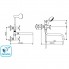 Смеситель VIDIMA TRINITY (арт.BA261AA) для ванны, дл.S излив 250 мм, пласт/мах.