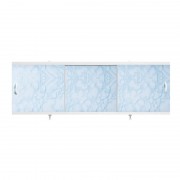 Экран для ванн 1,7 м "Оптима" пластик светло-голубой мрамор (16)