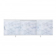 Экран для ванн 1,5 м "Оптима" пластик серо-голубой мрамор (17)