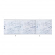 Экран для ванн 1,7 м "Оптима" пластик серо-голубой мрамор (17)
