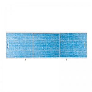 Экран для ванн 1,7 м "Оптима" пластик голубая волна (32)