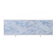 Экран для ванн 1,7 м "Оптима" пластик серо-синий мрамор (41)