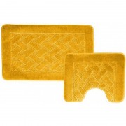 Набор ковриков (2предмета) "BANYOLIN" 60х100см (11 мм) желтый