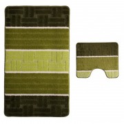 Набор ковриков (2предмета) "BANYOLIN SILVER" 60х100см (11 мм) зеленый