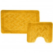 Набор ковриков (2предмета) "BANYOLIN" 55х90см (11 мм) желтый