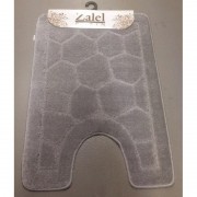 Коврик для туалета "Zalel" 50х80см (ворс) серый