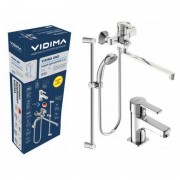 Промо-комплект VIDIMA УНО (арт. BA379AA) для ванны длинный излив