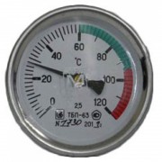 Термометр биметаллический ТБП63/50/Т-(0-120)С 2019г